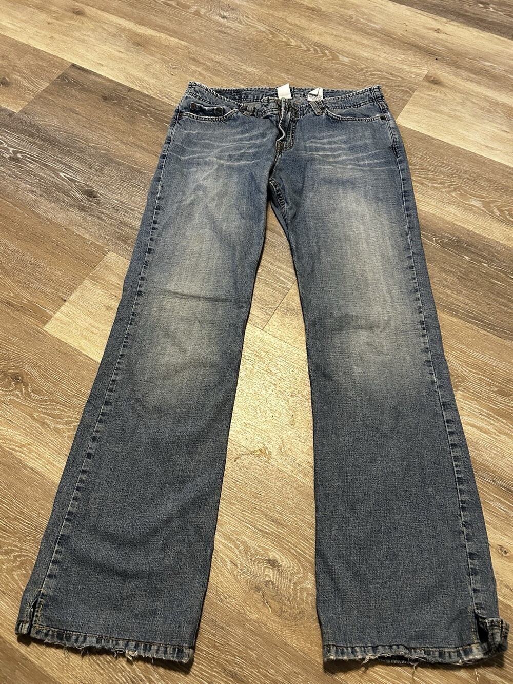 Lucky Brand Dungarees Y2K "Plain Jane Flare" Womens Size 8/29 Blue Jeans USA